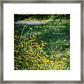 Trust In The Lord- Blackeyed Susans Framed Print
