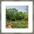 Tryon Palace Gardens Framed Print