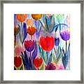 Tulip Garden Framed Print