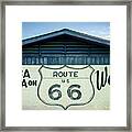 Tulsa Oklahoma On Route 66 Welcomes You Framed Print