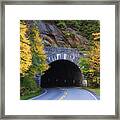 Tunnel On The Blue Ridge Parkway Framed Print