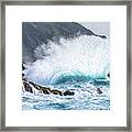 Turbulent Shore Ii Framed Print