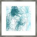 Turquoise In Sync Framed Print