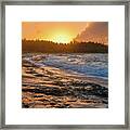 Turtle Bay Sunset 3 Framed Print