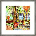 Tuscan Courtyard Framed Print