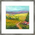 Tuscan Fields Framed Print