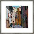 Tuscan Street Framed Print