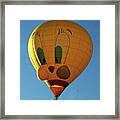 Tweedy Bird Hot Air Balloon Framed Print