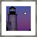 Twilight At Sandy Neck Lighthouse Framed Print