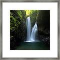 Twin Falls Framed Print