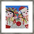 Twin Stockings Framed Print