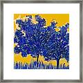 Two Blue Trees Framed Print