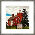 Two Harbors Lighthouse Of Minnesota Framed Print