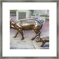 Two Little Pigs Framed Print