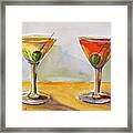 Two Perfect Martinis Framed Print