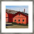 Two Red Barns Framed Print