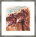 Two Redheads Framed Print