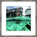 Two Worlds - Maldives - Travel Photography Framed Print
