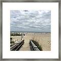 Tybee Island South Beach Framed Print