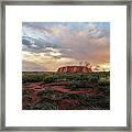 Uluru In The Distance Framed Print