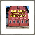 Uncle Mikes Jerky Framed Print