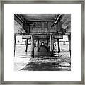 Under Belmont Veterans Memorial Pier Framed Print