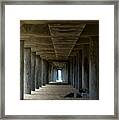 Under The Huntington Beach Pier Framed Print