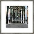 Under The Pier Framed Print