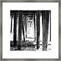 Under The Pier Framed Print