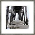 Under The Pier Framed Print