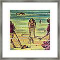 Underwater Croquet, 1900s French Framed Print