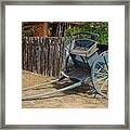 Unhitched Blue Buggy Framed Print