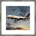 United Boeing 747-422 Framed Print