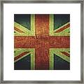 United Kingdom Distressed Flag Dehner Framed Print