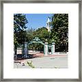 University Of California At Berkeley Sproul Plaza Sather Gate And Sather Tower Campanile Dsc6261 Framed Print