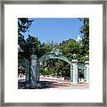 University Of California At Berkeley Sproul Plaza Sather Gate And Sather Tower Campanile Dsc6271 Framed Print