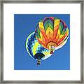 Up In A Hot Air Balloon Framed Print
