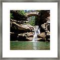 Upper Falls At Hocking Hills Framed Print