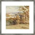 Upper Rangitikei, 1868, By Nicholas Chevalier. Framed Print