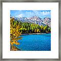 Upper Twin Lakes Fall Beauty Framed Print