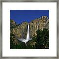 Upper Yosemite Falls Under The Stairs Framed Print