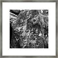 Upside Down Man B/w Framed Print