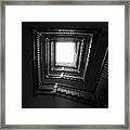 Upstairs- Black And White Photography By Linda Woods Framed Print