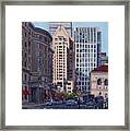 Urban Canyon - Saint James Street, Boston Framed Print