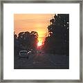 Urban Sunset Framed Print