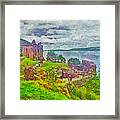 Urqhart Castle In Scotland Framed Print