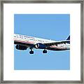 Us Airways Airbus A321-231 N567uw Framed Print