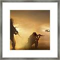 U.s. Special Forces Provide Security Framed Print