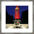 Ut Austin Tower Orange Framed Print
