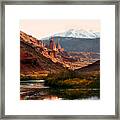 Utah Colorado River Spires Framed Print